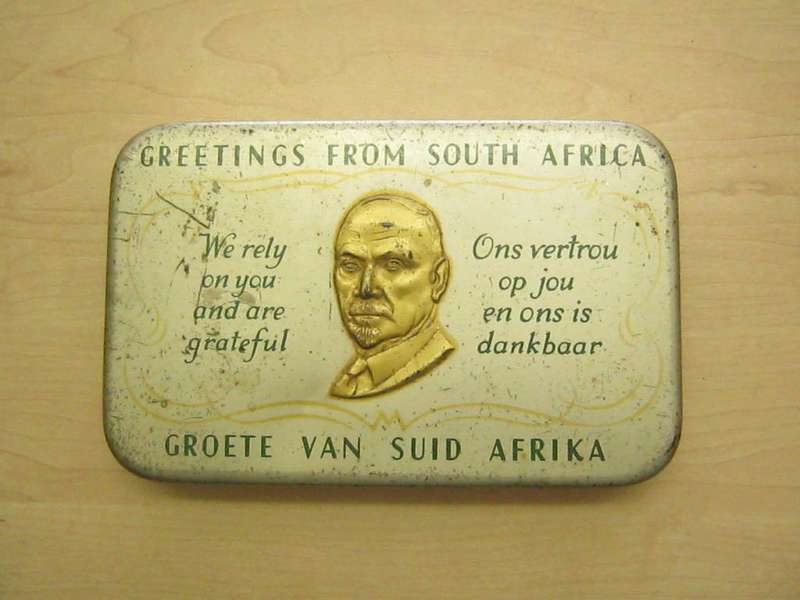 WW 2 SA gift tin.
